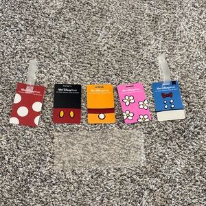 Disney luggage Bag Tags - Red, Black, Orange, Pink, Blue